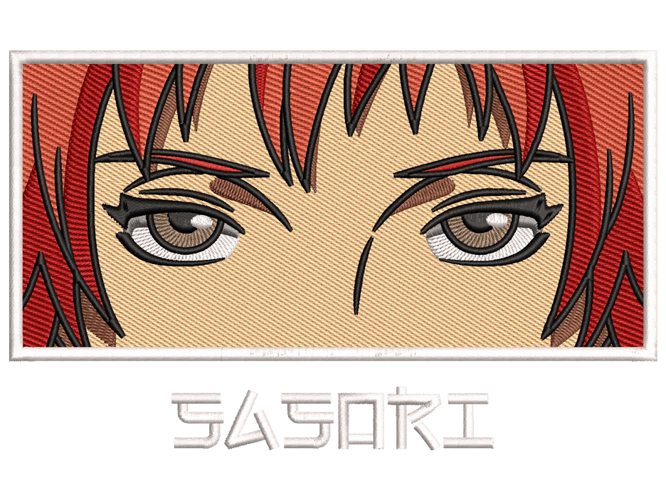 Sasoril Embroidery Design File main image - This Anime embroidery design file features Sasori from Naruto. Digital download in DST & PES formats. High-quality machine embroidery patterns by EmbroPlex.