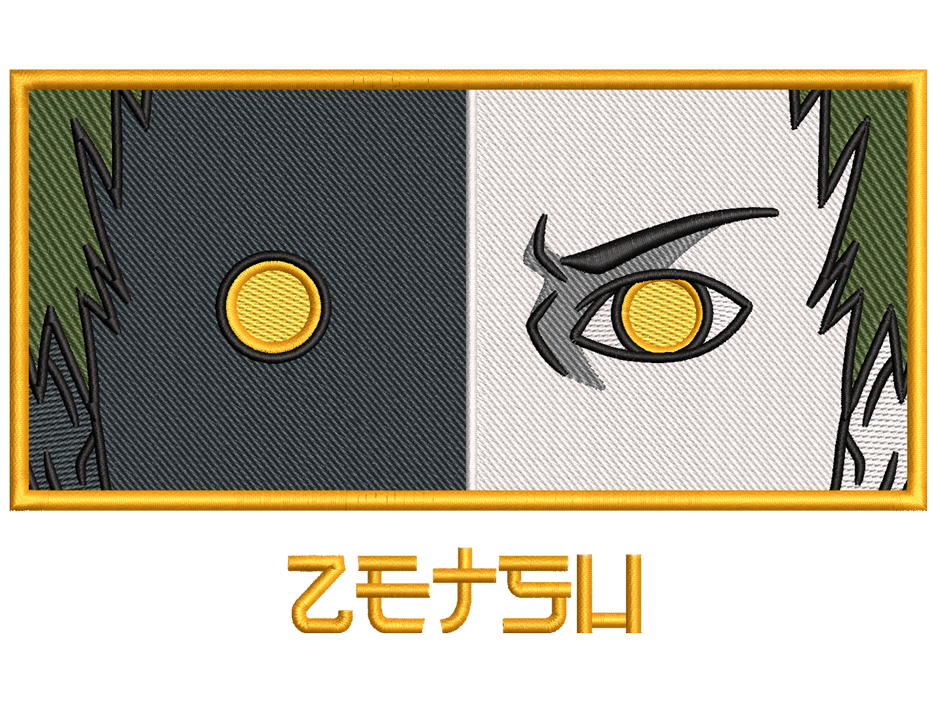 Zetsu Embroidery Design File main image - This Anime embroidery design file features Zetsu from Naruto. Digital download in DST & PES formats. High-quality machine embroidery patterns by EmbroPlex.