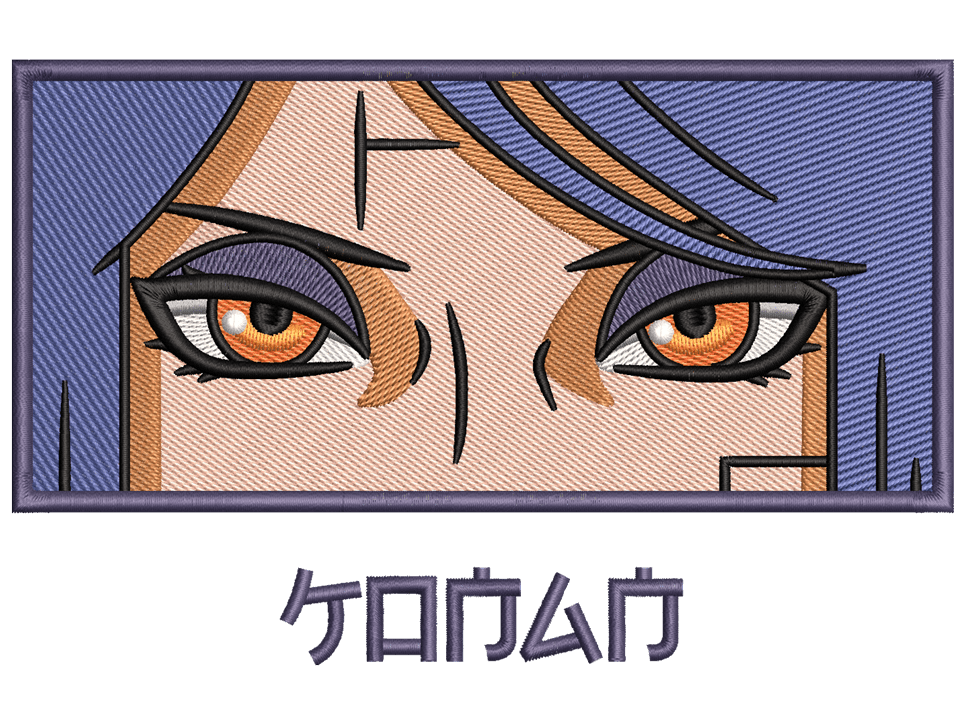 Konan Embroidery Design File main image - This Anime embroidery design file features Konan from Naruto. Digital download in DST & PES formats. High-quality machine embroidery patterns by EmbroPlex.
