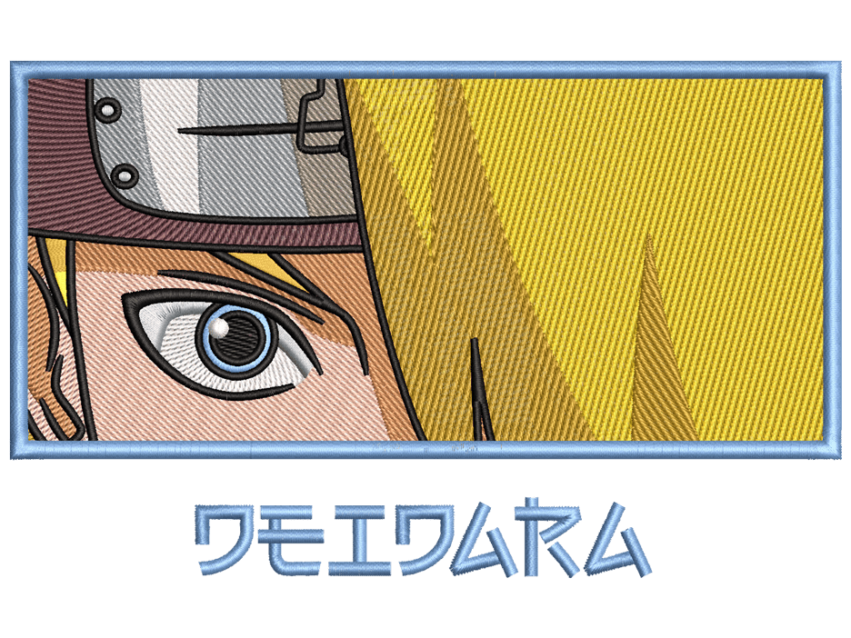 Deidara Embroidery Design File main image - This Anime embroidery design file features Deidara from Naruto. Digital download in DST & PES formats. High-quality machine embroidery patterns by EmbroPlex.