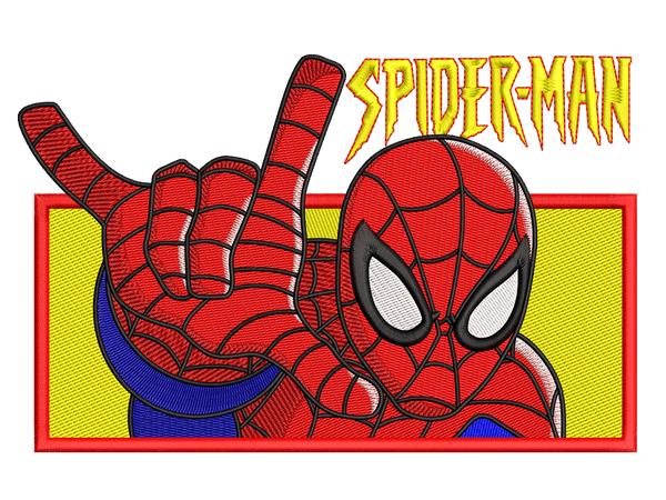 Super Hero-Inspired  SpiderMan Embroidery Design File main image - This anime embroidery designs files featuring  SpiderMan from Superhero. Digital download in DST & PES formats. High-quality machine embroidery patterns by EmbroPlex.