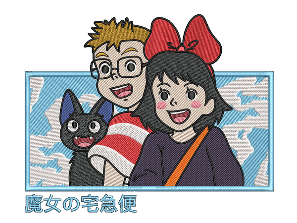 Anime-Inspired Studio Ghibli Embroidery Design File main image - This anime embroidery designs files featuring Studio Ghibli from Studio Ghibli. Digital download in DST & PES formats. High-quality machine embroidery patterns by EmbroPlex.