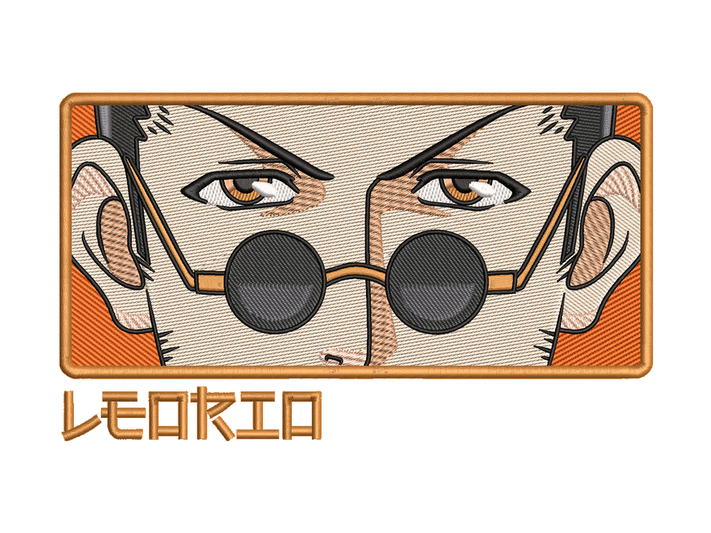 Anime-Inspired Leorio Embroidery Design File main image - This anime embroidery designs files featuring Leorio from Hunter X Hunter Digital download in DST & PES formats. High-quality machine embroidery patterns by EmbroPlex.