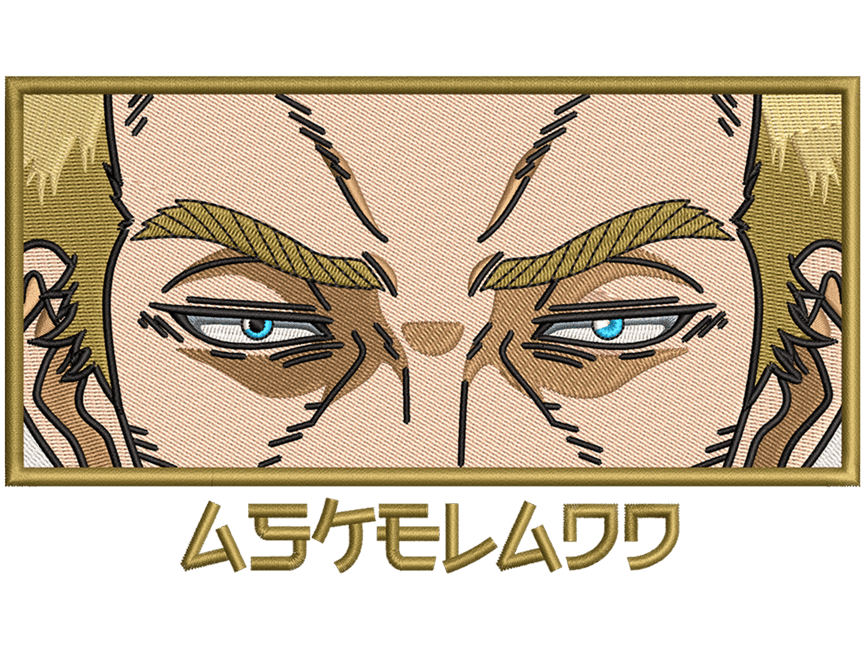Anime-Inspired Askeladd Embroidery Design File main image - This anime embroidery designs files featuring Askeladd from Vinland Saga. Digital download in DST & PES formats. High-quality machine embroidery patterns by EmbroPlex.