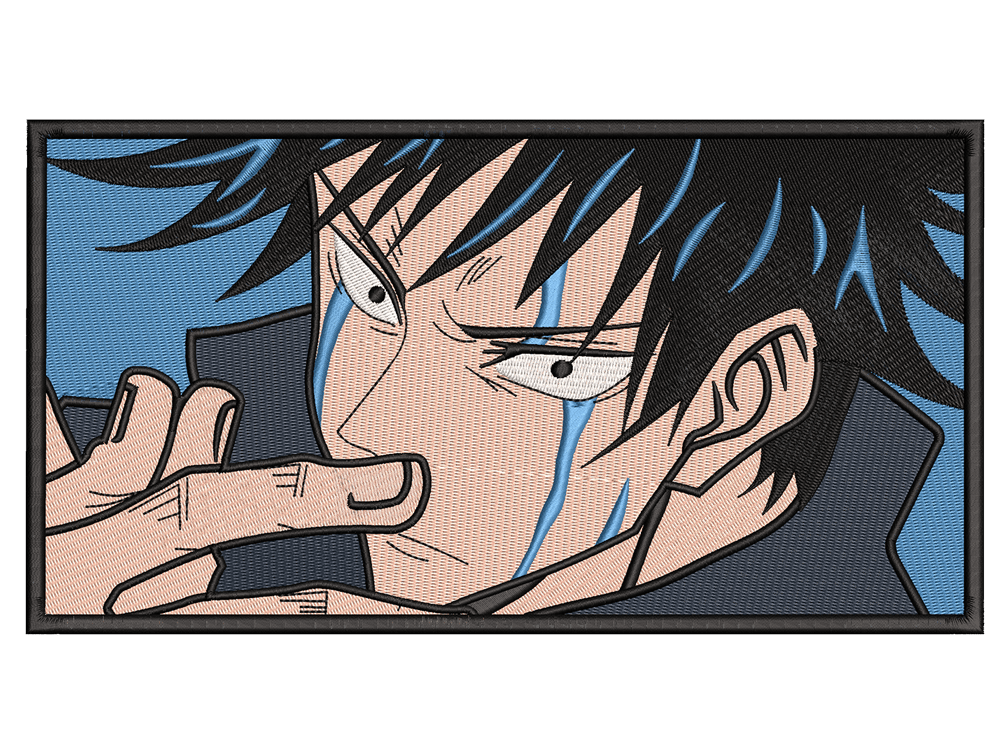 Anime-Inspired Megumi Embroidery Design File main image - This anime embroidery designs files featuring Megumi from Jujutsu Kaisen. Digital download in DST & PES formats. High-quality machine embroidery patterns by EmbroPlex.