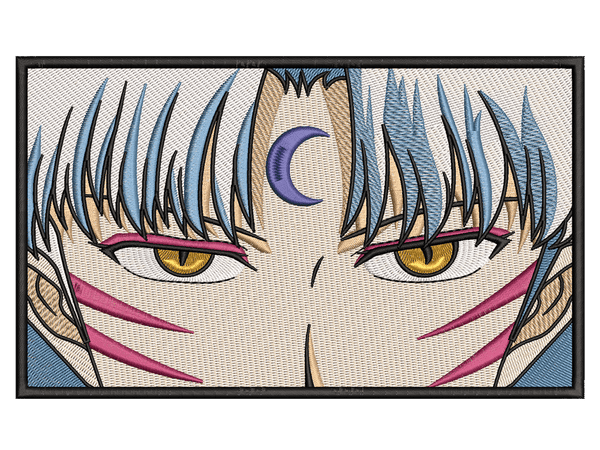 Anime-Inspired Sesshomaru Embroidery Design File main image - This anime embroidery designs files featuring Sesshomaru from  inuyasha kanketsu-hen. Digital download in DST & PES formats. High-quality machine embroidery patterns by EmbroPlex.