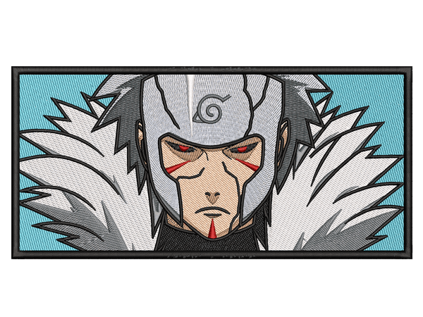 Anime-Inspired Anime Embroidery Design File main image - This anime embroidery designs files featuring Tobirama Senju from Naruto. Digital download in DST & PES formats. High-quality machine embroidery patterns by EmbroPlex.