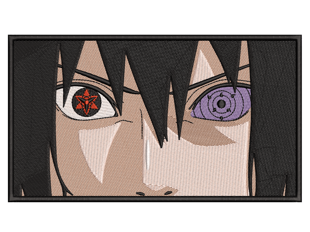 Anime-Inspired Anime Embroidery Design File main image - This anime embroidery designs files featuring Sasuke Uchiha from Naruto. Digital download in DST & PES formats. High-quality machine embroidery patterns by EmbroPlex.