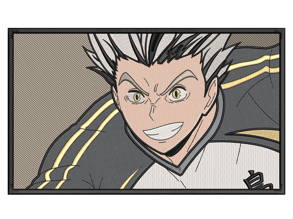 Anime-Inspired Bokuto Embroidery Design File main image - This anime embroidery designs files featuring Bokuto from Haikyu. Digital download in DST & PES formats. High-quality machine embroidery patterns by EmbroPlex.