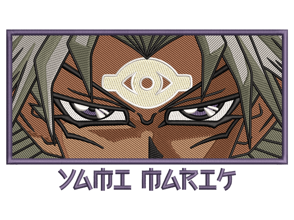 Cartoon-Inspired Yami Marik Embroidery Design File main image - This anime embroidery designs files featuring Yami Marik from Yu-Gi-Oh. Digital download in DST & PES formats. High-quality machine embroidery patterns by EmbroPlex.