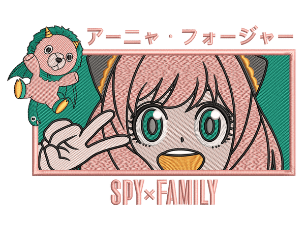 Anime-Inspired Spy x Family Embroidery Design File main image - This anime embroidery designs files featuring Spy x Family from Spy x Family. Digital download in DST & PES formats. High-quality machine embroidery patterns by EmbroPlex.