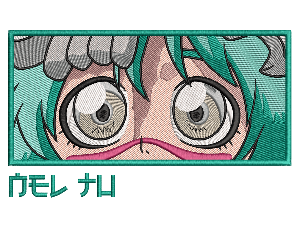 Anime-Inspired Nel tu Embroidery Design File main image - This anime embroidery designs files featuring Nel tu from Bleach Digital download in DST & PES formats. High-quality machine embroidery patterns by EmbroPlex.
