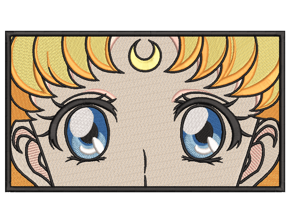 Anime-Inspired Sailor MoonEmbroidery Design File main image - This anime embroidery designs files featuring Sailor Moonfrom Sailor Moon. Digital download in DST & PES formats. High-quality machine embroidery patterns by EmbroPlex.