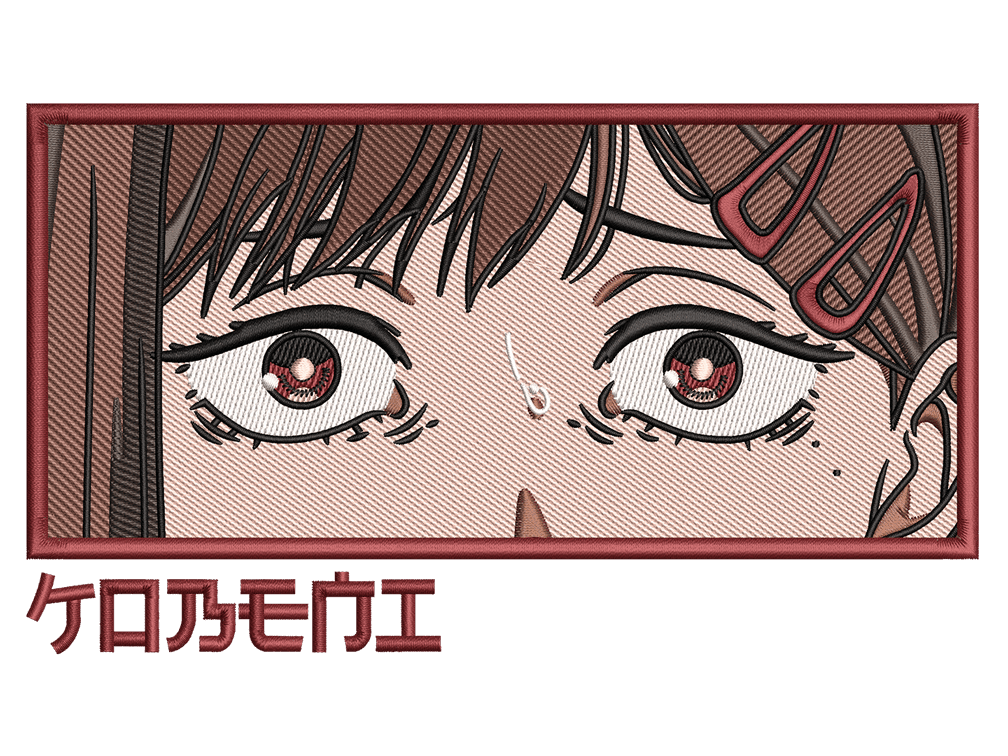 Anime-Inspired Hisashi Eguchi Embroidery Design File main image - This anime embroidery designs files featuring Hisashi Eguchi from Chainsaw Man. Digital download in DST & PES formats. High-quality machine embroidery patterns by EmbroPlex.