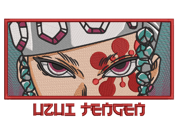 Anime-Inspired Tengen Uzui Embroidery Design File main image - This anime embroidery designs files featuring Tengen Uzui from Demon Slayer. Digital download in DST & PES formats. High-quality machine embroidery patterns by EmbroPlex.