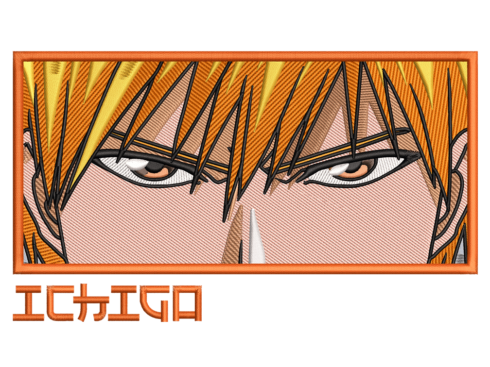 Ichigo-Kurosaki Embroidery Design File (Anime-Inspired)