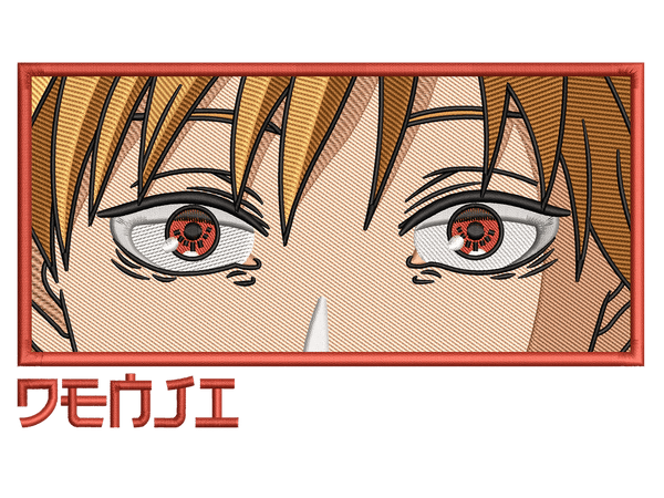 Anime-Inspired Denji Embroidery Design File main image - This anime embroidery designs files featuring Denji from Chainsaw Man. Digital download in DST & PES formats. High-quality machine embroidery patterns by EmbroPlex.