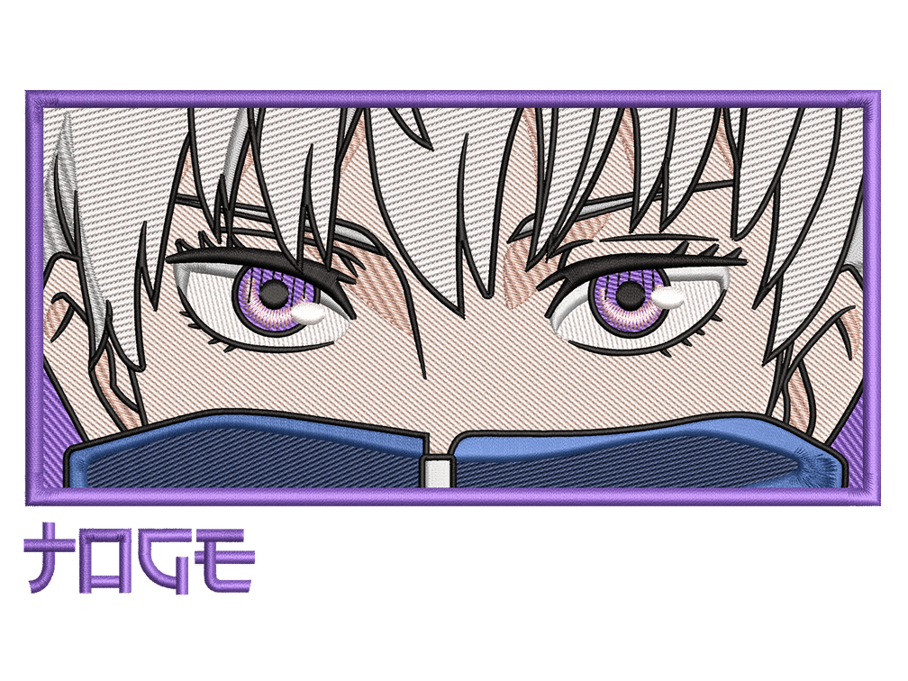 Anime-Inspired Toge Inumaki Embroidery Design File main image - This anime embroidery designs files featuring Toge Inumaki from Jujutsu Kaisen. Digital download in DST & PES formats. High-quality machine embroidery patterns by EmbroPlex.