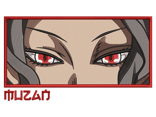 Anime-Inspired Muzan Kibutsuji Embroidery Design File main image - This anime embroidery designs files featuring Muzan Kibutsuji from Demon Slayer. Digital download in DST & PES formats. High-quality machine embroidery patterns by EmbroPlex.