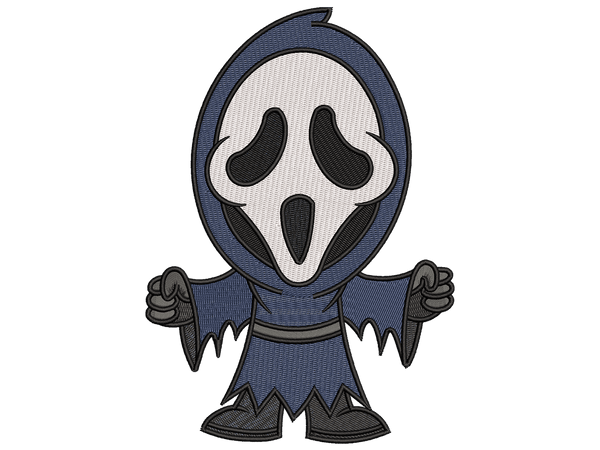 Ghostface Halloween Embroidery Design File, Instant Download for All Embroidery Machines - Available In All Hoop Sizes.