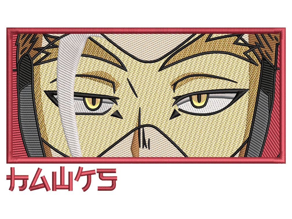 Anime-Inspired  Hawks Embroidery Design File main image - This anime embroidery designs files featuring  Hawks from My Hero  Academia. Digital download in DST & PES formats. High-quality machine embroidery patterns by EmbroPlex.
