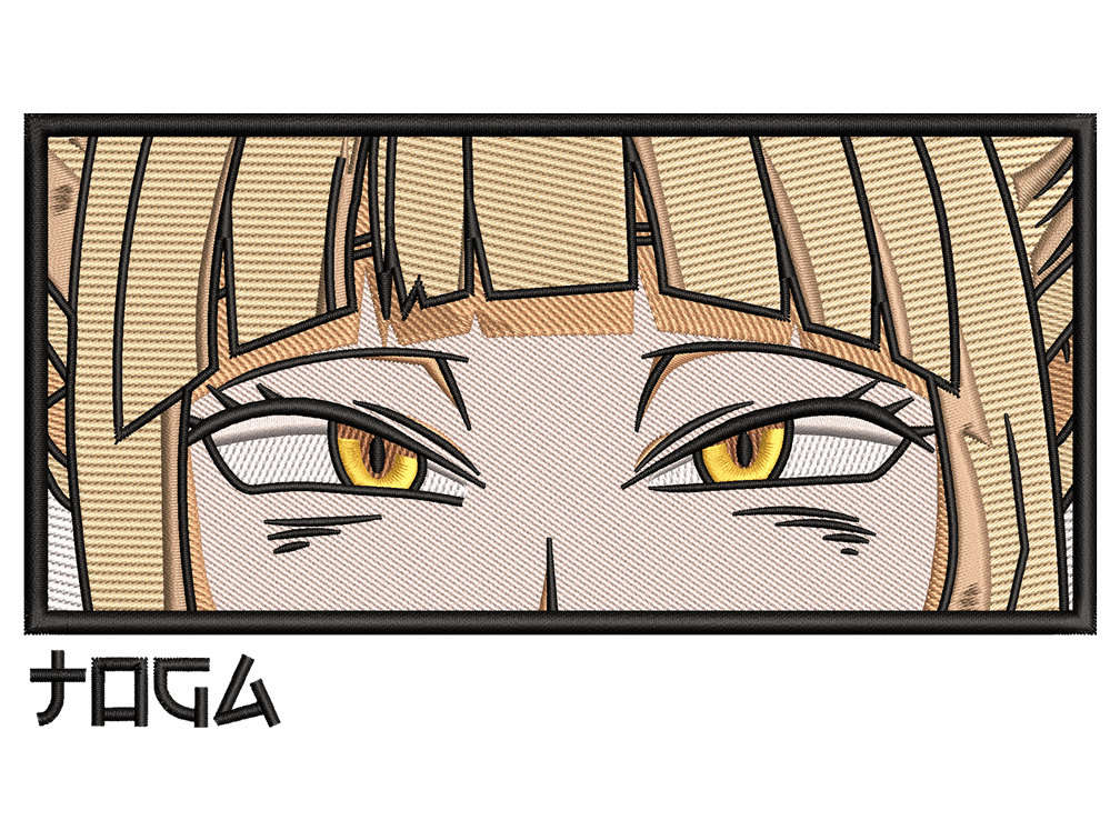 Anime-Inspired Himiko Toga Embroidery Design File main image - This anime embroidery designs files featuring Himiko Toga from My Hero Academia . Digital download in DST & PES formats. High-quality machine embroidery patterns by EmbroPlex.
