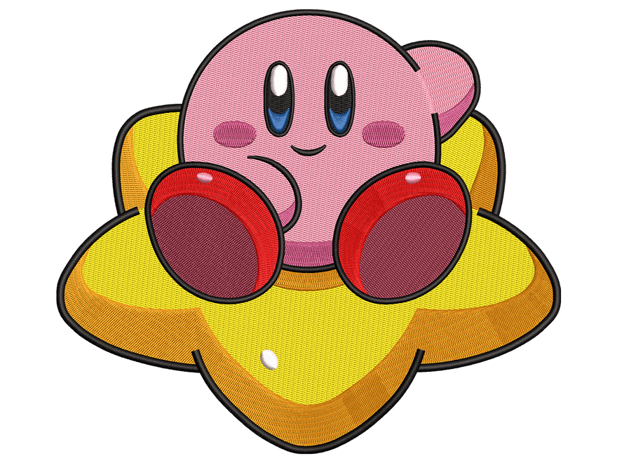 Pokemon-Inspired Kirby Embroidery Design File main image - This cartoon
embroidery designs files featuring Kirby from pokemon Digital download in DST & PES formats. High-quality machine embroidery patterns by EmbroPlex.