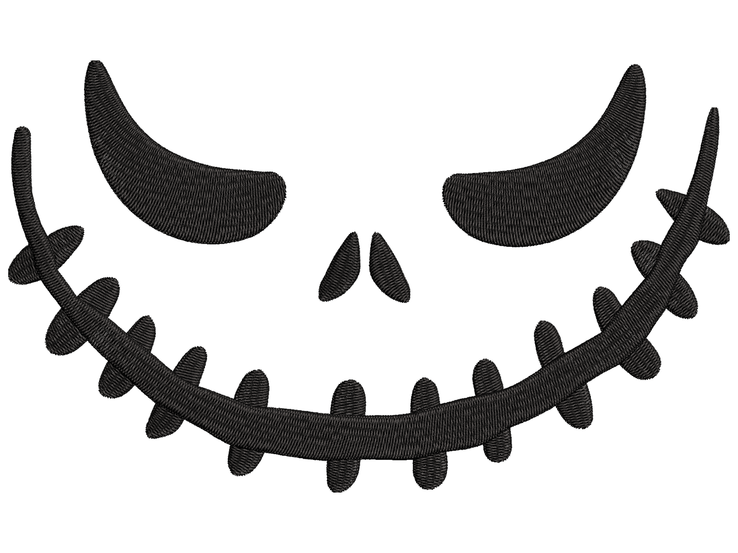 Halloween Pumpkin Face Embroidery Design, Instant Download - Available In All Hoop Sizes.