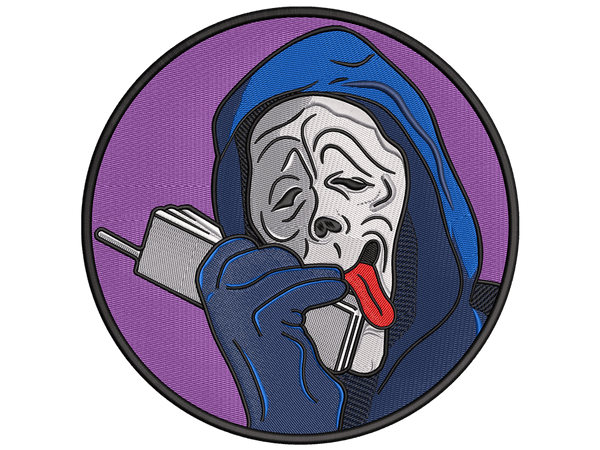 Halloween Patch Embroidery Design File, Instant Download, Available in all 6 hoop sizes