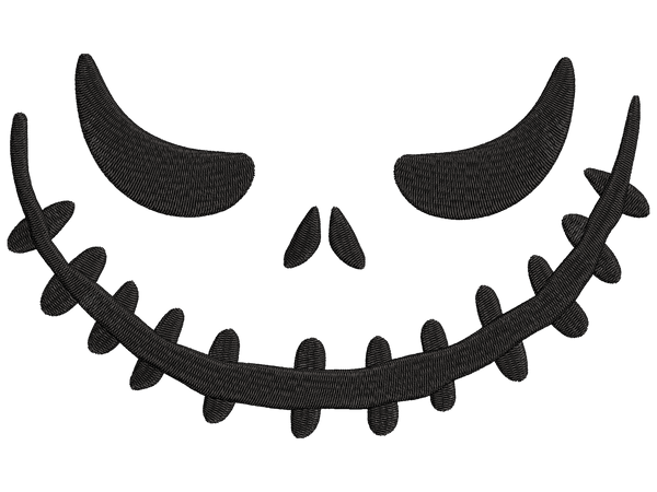 Halloween Pumpkin Face Embroidery Design, Instant Download - Available In All Hoop Sizes.