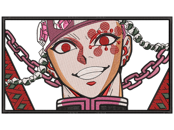 Anime-Inspired Tengen Uzui Embroidery Design File main image - This anime embroidery designs files featuring Tengen Uzui from Demon Slayer. Digital download in DST & PES formats. High-quality machine embroidery patterns by EmbroPlex.