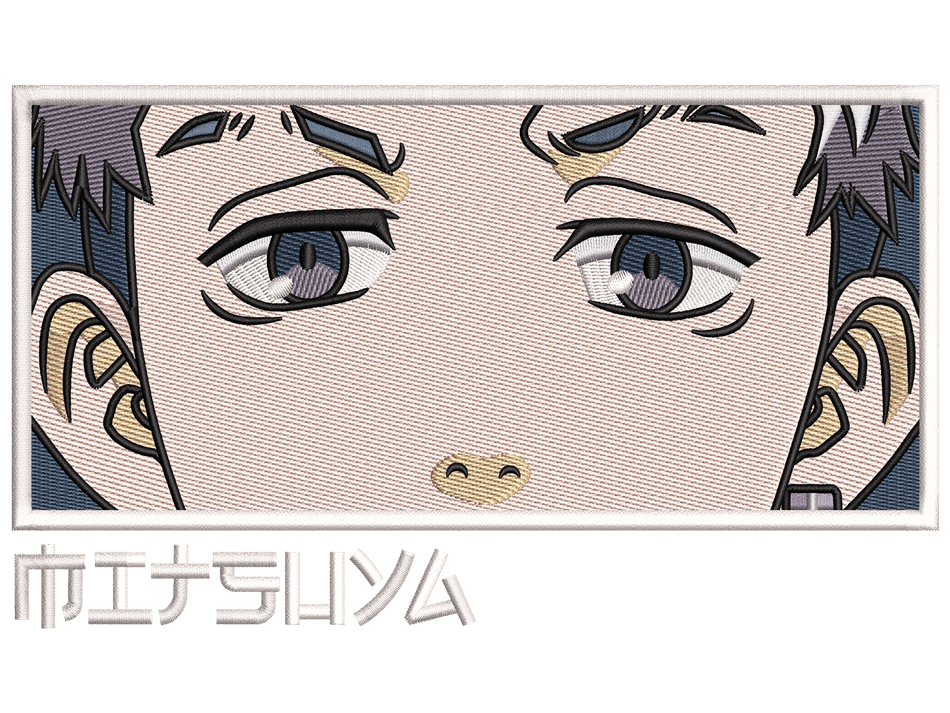 Anime-Inspired Takashi Mitsuya Embroidery Design File main image - This anime embroidery designs files featuring Takashi Mitsuya from Tokyo Revengers. Digital download in DST & PES formats. High-quality machine embroidery patterns by EmbroPlex.