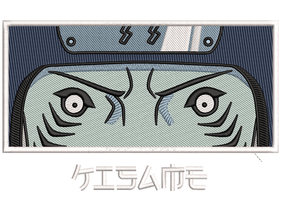 Kisame Hoshigaki Embroidery Design File main image - This Anime embroidery design file features Kisame Hoshigaki from Naruto. Digital download in DST & PES formats. High-quality machine embroidery patterns by EmbroPlex.