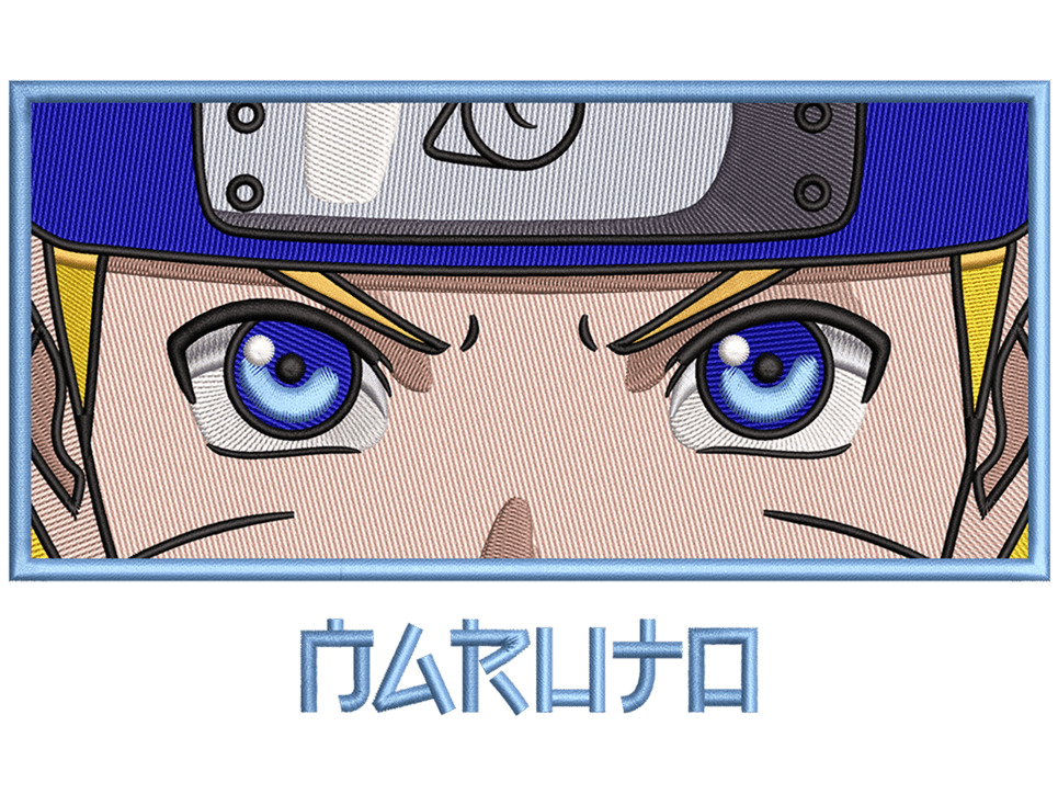 Anime-Inspired Naruto Embroidery Design File main image - This anime embroidery designs files featuring Naruto from Naruto. Digital download in DST & PES formats. High-quality machine embroidery patterns by EmbroPlex.