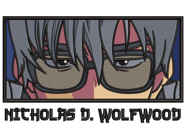 Nicholas D. Wolfwood Embroidery Design File main image - This Anime embroidery design file features Nicholas D. Wolfwood from Trigun Stampede. Digital download in DST & PES formats. High-quality machine embroidery patterns by EmbroPlex.