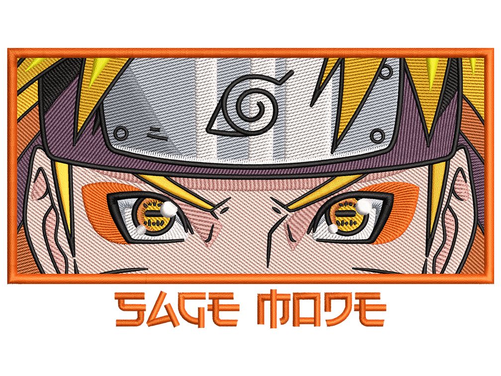Anime-Inspired Naruto Embroidery Design File main image - This anime embroidery designs files featuring Naruto from Naruto. Digital download in DST & PES formats. High-quality machine embroidery patterns by EmbroPlex.