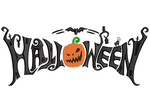 Halloween Embroidery Design File main image - This embroidery designs files featuring Halloween from Halloween. Digital download in DST & PES formats. High-quality machine embroidery patterns by EmbroPlex.