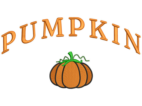 Pumpkin Halloween Embroidery Design File main image - This embroidery designs files featuring Pumpkin Halloween from Holidays. Digital download in DST & PES formats. High-quality machine embroidery patterns by EmbroPlex.