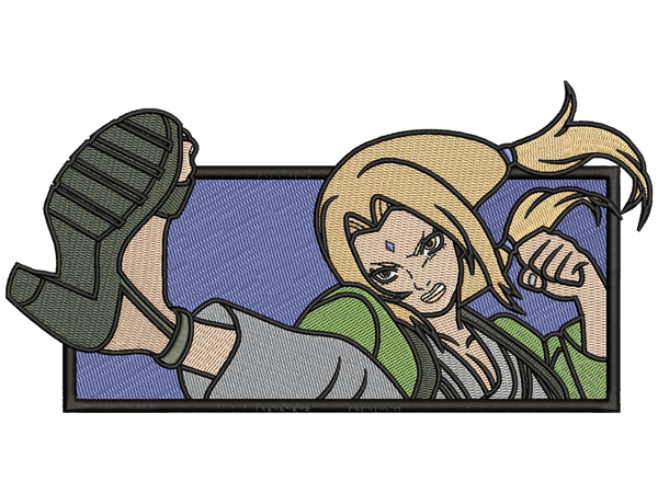 Anime-Inspired Tsunade Embroidery Design File main image - This anime embroidery designs files featuring Tsunade from Naruto. Digital download in DST & PES formats. High-quality machine embroidery patterns by EmbroPlex.