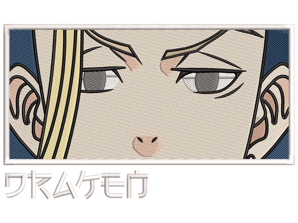 Anime-Inspired Ken Ryuguji Embroidery Design File main image - This anime embroidery designs files featuring Ken Ryuguji from Jujutsu Kaisen. Digital download in DST & PES formats. High-quality machine embroidery patterns by EmbroPlex.