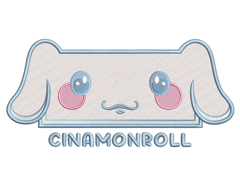 Cartoon-Inspired Cinnamoroll Embroidery Design File main image - This Cartoon embroidery designs files featuring Cinnamoroll from Sanrio. Digital download in DST & PES formats. High-quality machine embroidery patterns by EmbroPlex.