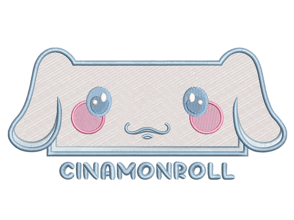 Cartoon-Inspired Cinnamoroll Embroidery Design File main image - This Cartoon embroidery designs files featuring Cinnamoroll from Sanrio. Digital download in DST & PES formats. High-quality machine embroidery patterns by EmbroPlex.