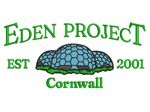 Cities and Countries-Inspired Eden Project Embroidery Design File main image - This Cities and Countries embroidery designs files featuring Eden Project from Cities and Countries. Digital download in DST & PES formats. High-quality machine embroidery patterns by EmbroPlex.