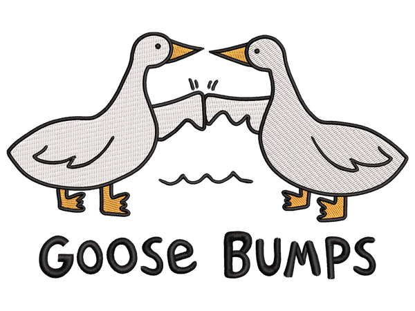 Goose Embroidery Design File main image - This funny embroidery designs files featuring Goose from Funny design. Digital download in DST & PES formats. High-quality machine embroidery patterns by EmbroPlex.