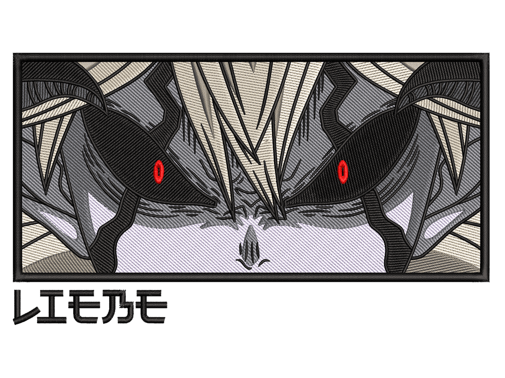 Anime-Inspired Liebe Embroidery Design File main image - This anime embroidery designs files featuring Liebe from Black Clover. Digital download in DST & PES formats. High-quality machine embroidery patterns by EmbroPlex.
