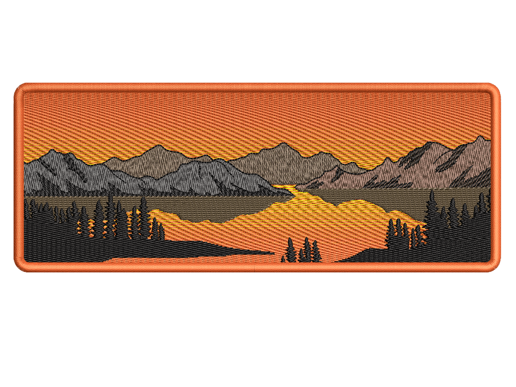 Cities and Countries-Inspired  Mountain Range Sunset Embroidery Design File main image - This anime embroidery designs files featuring  Mountain Range Sunset from Cities and Countries. Digital download in DST & PES formats. High-quality machine embroidery patterns by EmbroPlex.