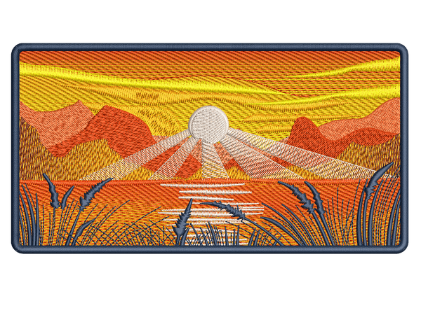 Cities and Countries-Inspired  Orange Sky Embroidery Design File main image - This anime embroidery designs files featuring  Orange Sky from Cities and Countries. Digital download in DST & PES formats. High-quality machine embroidery patterns by EmbroPlex.