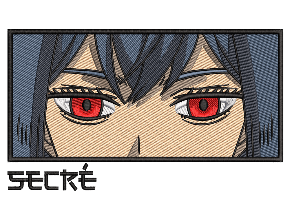 Anime-Inspired Secre Swallowtail Embroidery Design File main image - This anime embroidery designs files featuring Secre Swallowtail from Black Clover. Digital download in DST & PES formats. High-quality machine embroidery patterns by EmbroPlex.