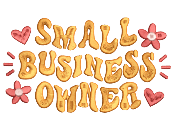 Small Business Owner Embroidery Design