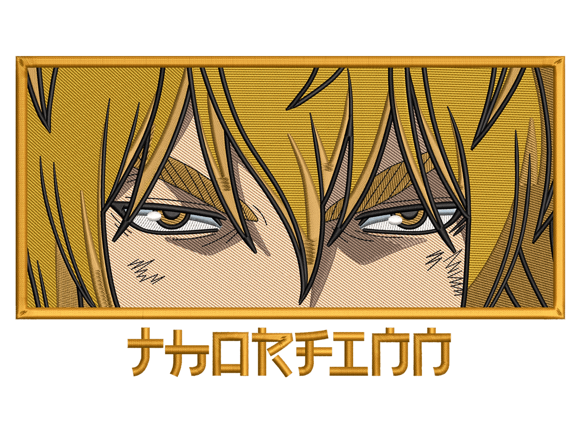 Anime-Inspired Thorfinn Embroidery Design File main image - This anime embroidery designs files featuring Thorfinn from Vinland Saga. Digital download in DST & PES formats. High-quality machine embroidery patterns by EmbroPlex.